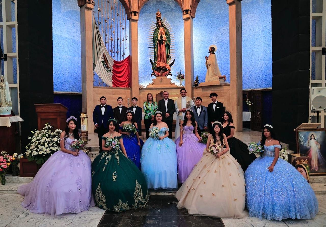 Jóvenes guadalupenses celebran sus XV años a lo grande