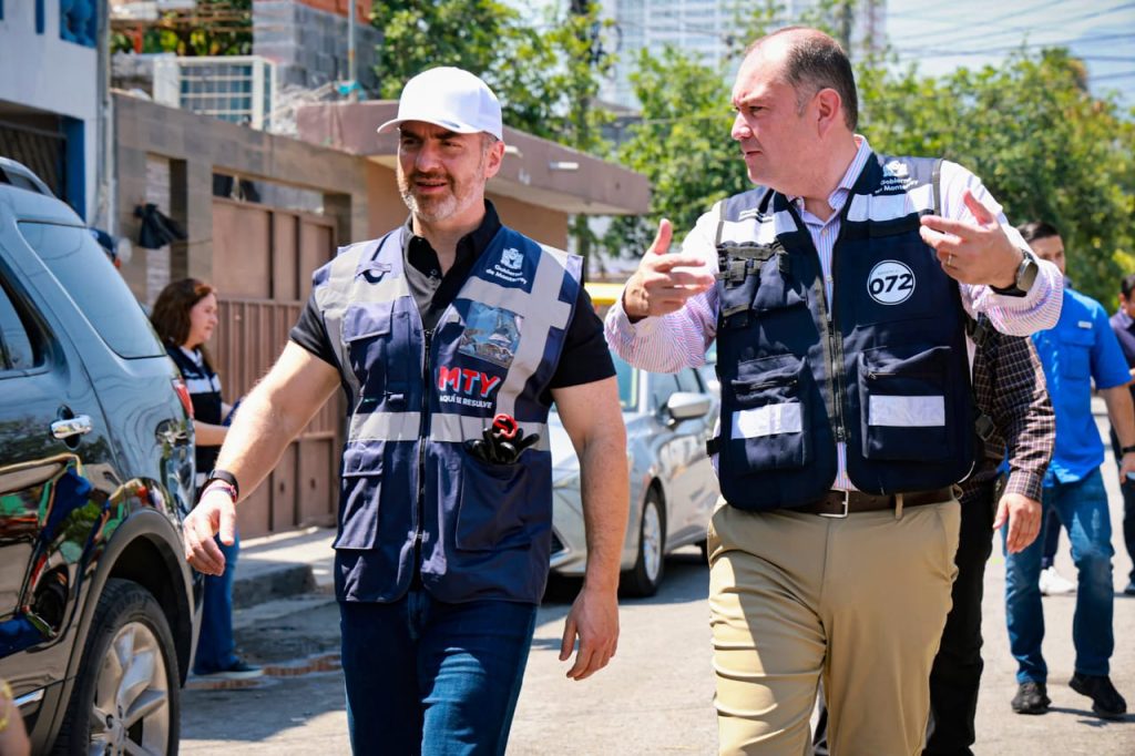 De la Garza constató el abandono de la plaza lineal “Edison” que ya había remozado en su anterior periodo como presidente municipal.