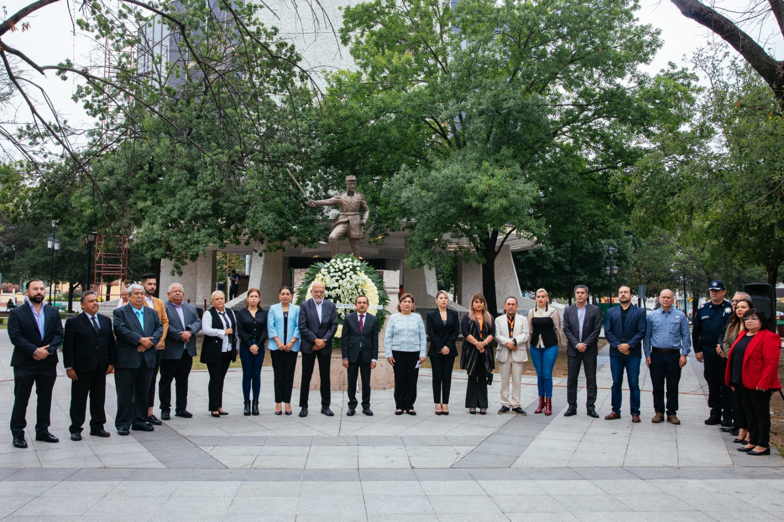 Autoridades del municipio de Guadalupe rindieron homenaje al General Ignacio Zaragoza en conmemoración del 163 aniversario de la Batalla de Puebla