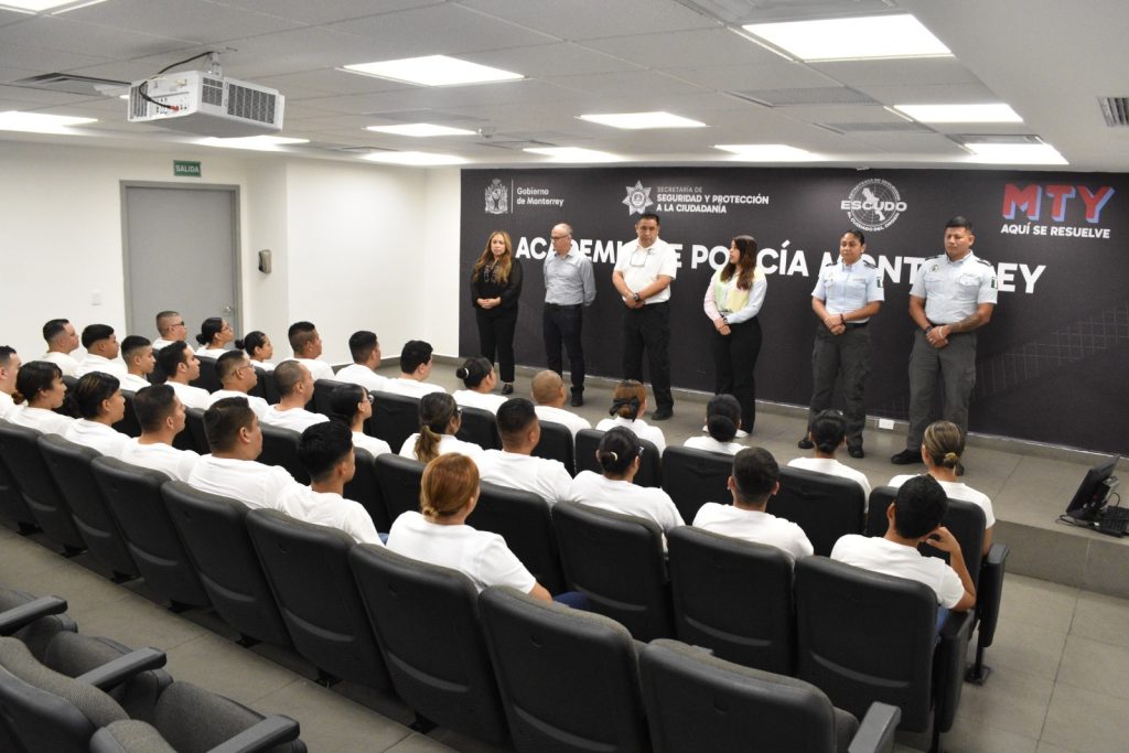se les dio la bienvenida a los ahora Cadetes de la Academia y Centro de Capacitación Continua de la Secretaría de Seguridad y Protección a la Ciudadanía de Monterrey