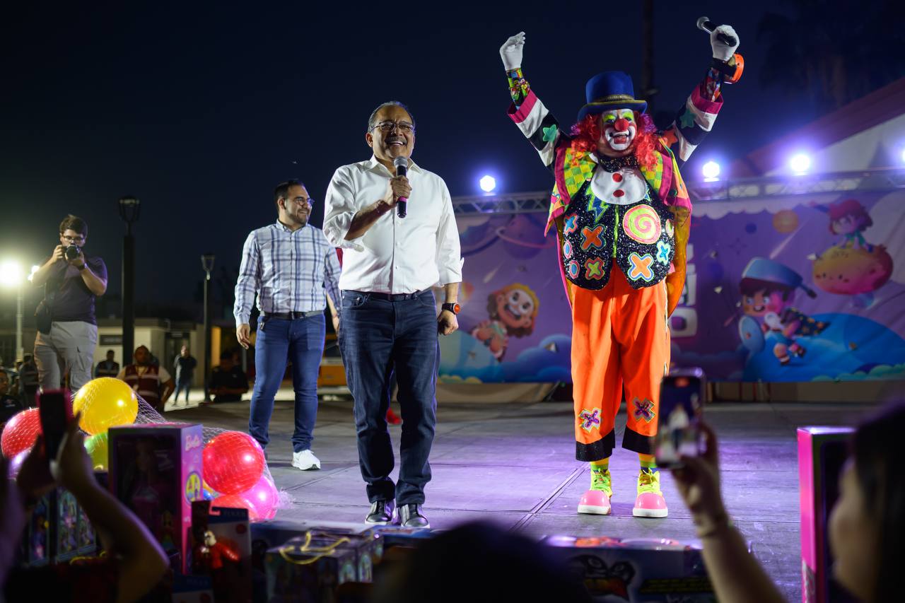 la fiesta fue amenizada por “Los Chicharrines”, “Cupy, el payaso” y “Pequeñitos Show” además de animadores infantiles.