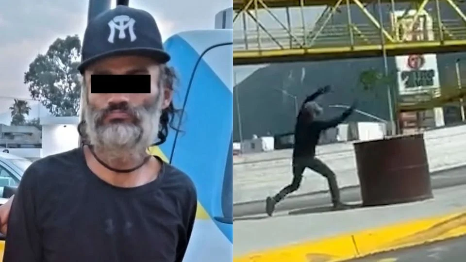 Detienen a hombre por dañar árboles en rotonda de la colonia Puerta de Hierro