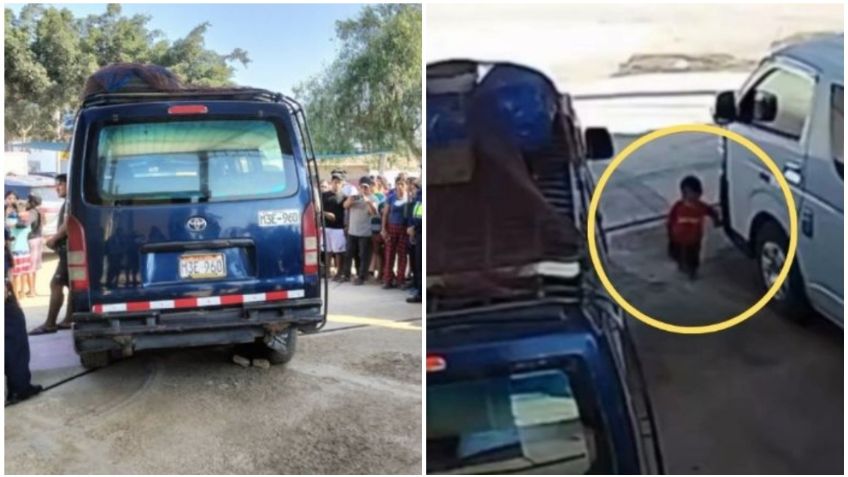 un niño de apenas un año y seis meses perdiera la vida al ser atropellado por una combi en las inmediaciones del terminal terrestre de Ferreñafe.