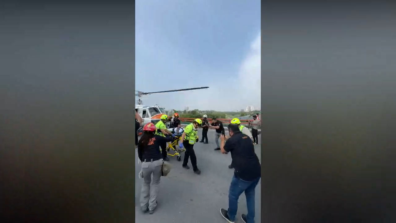 Los menores, de entre 10 y 13 años, fueron estabilizados en el Hospital General de Montemorelos antes de ser trasladados por vía aérea.
